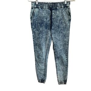 Bullhead Acid Washed Denim Joggers